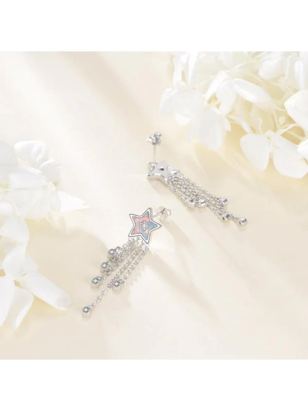 Unique 925 Sterling Silver Star Stud Earrings | Celestial Jewelry Gift for All